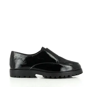 24 Hrs 24230 Black Slide-On Shoes