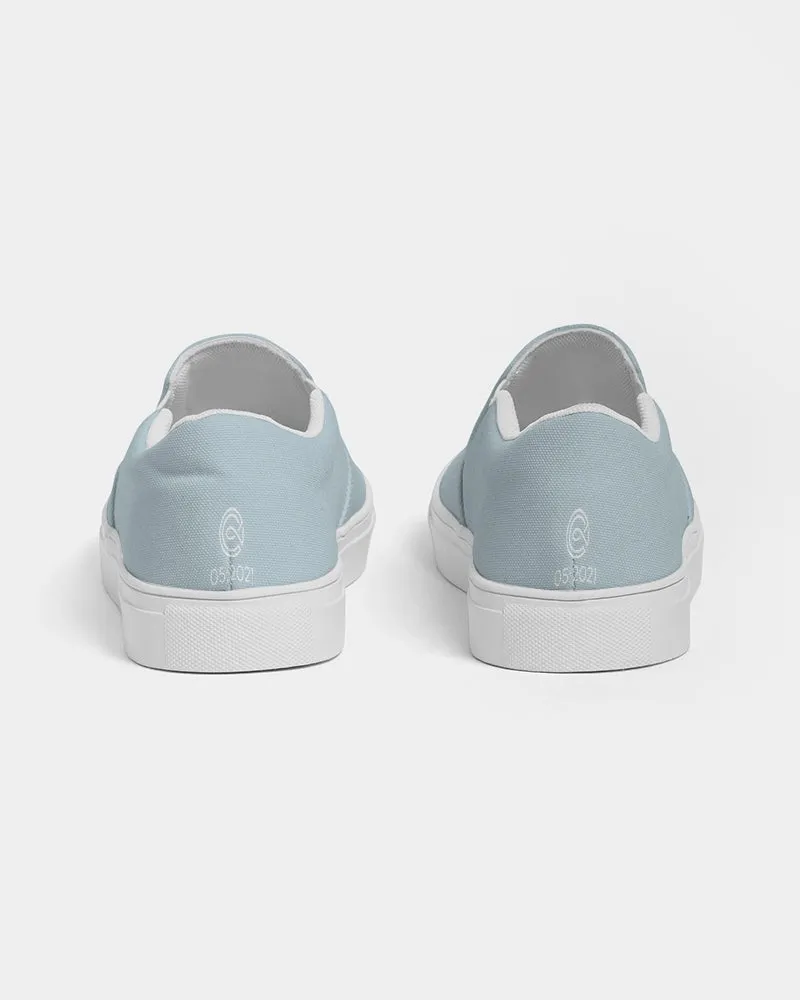 (ARTIST ORIGINAL) Womens Stewart Forrest Brown Trout Slip-On Canvas Shoe (blue)