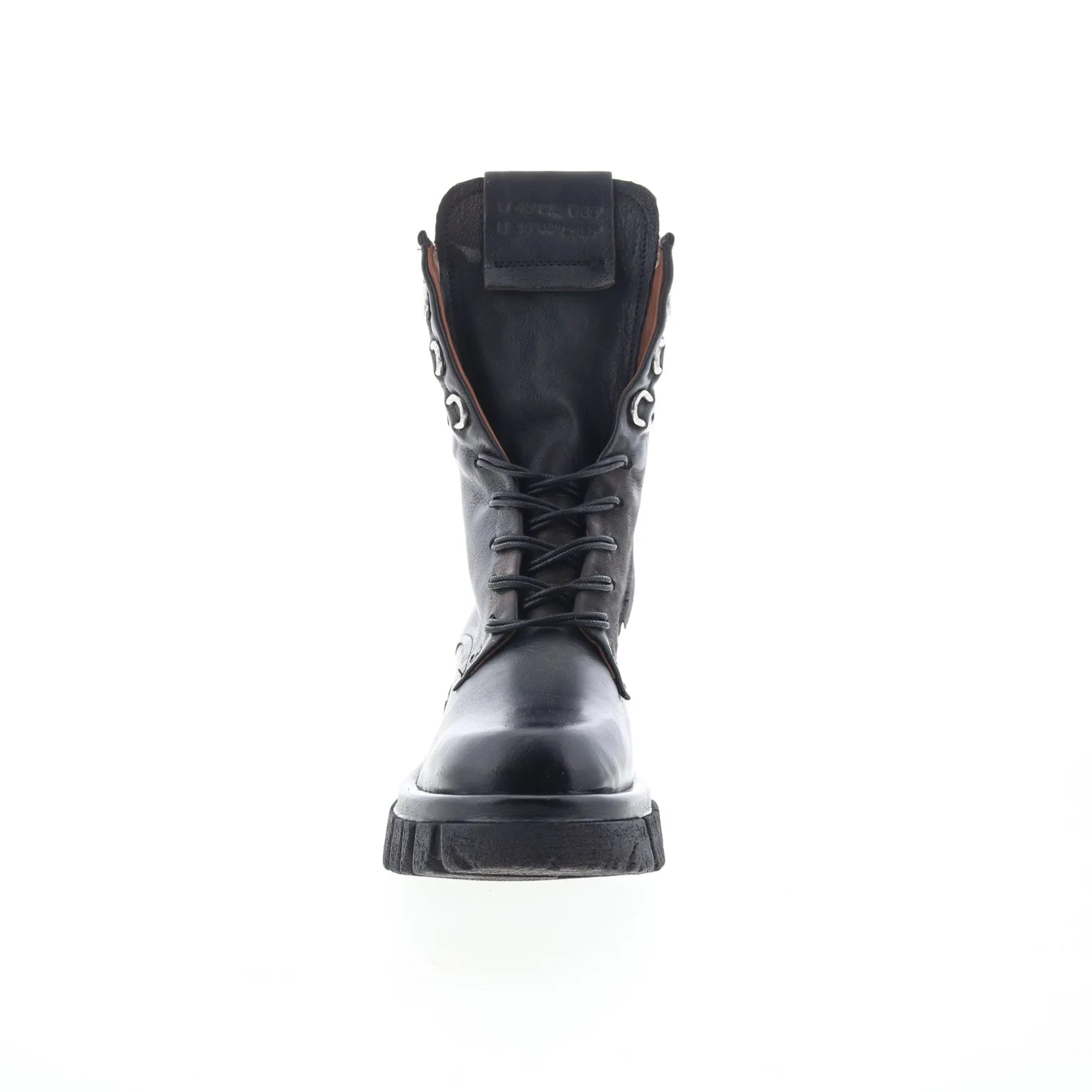 A.S. 98 Haider Womens Black Leather Zipper Casual Dress Boots