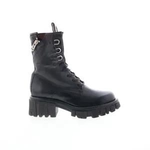 A.S. 98 Haider Womens Black Leather Zipper Casual Dress Boots