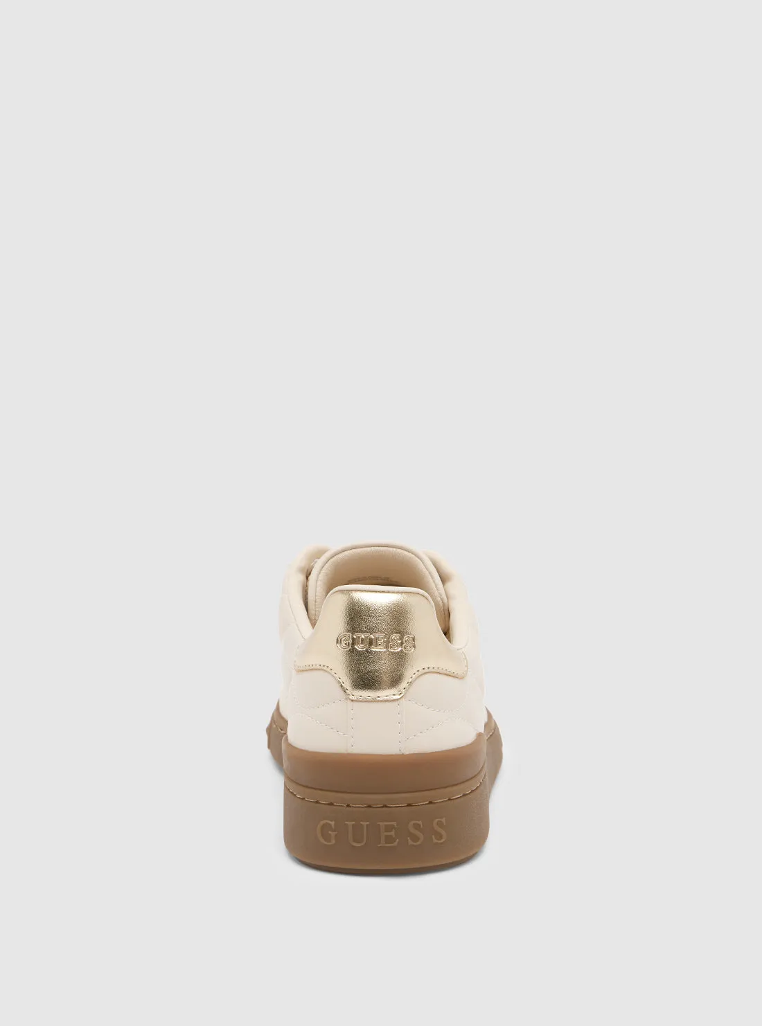 Beige Iquilt Low-Top Sneaker