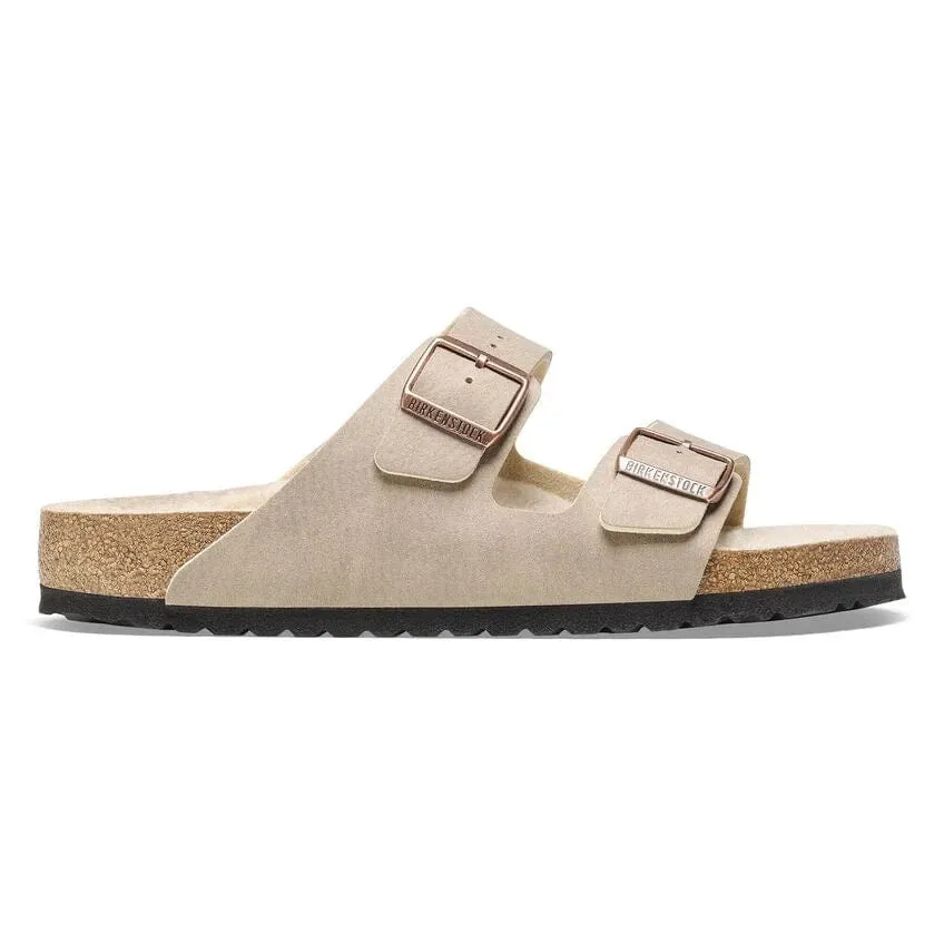 Birkenstock Arizona Shearling Sandals- Dust Grey Taupe