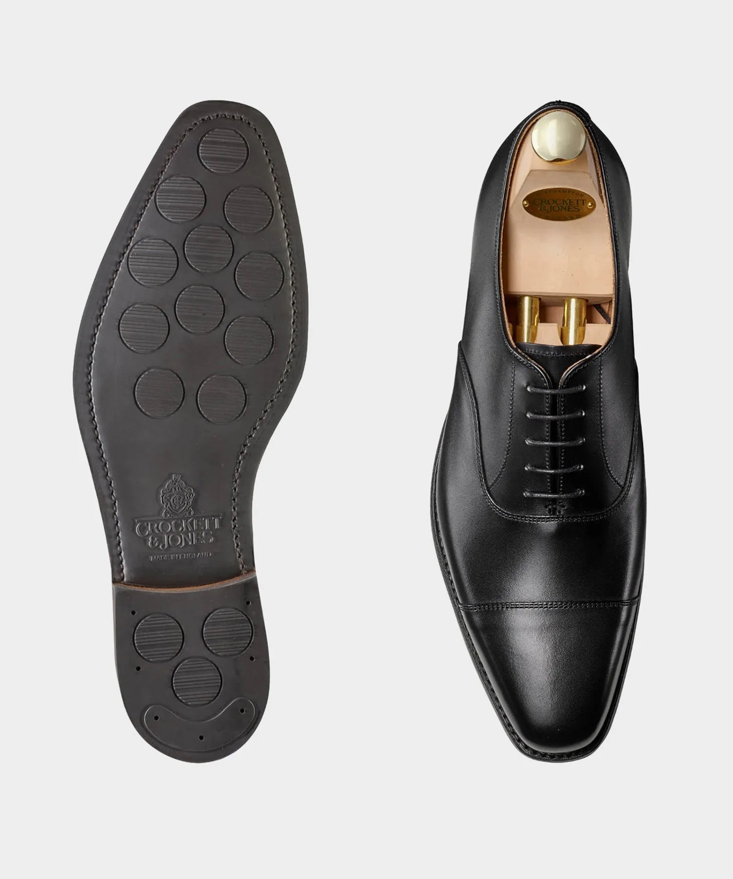 Crockett & Jones Hallam Cap-Toe Shoe in Black