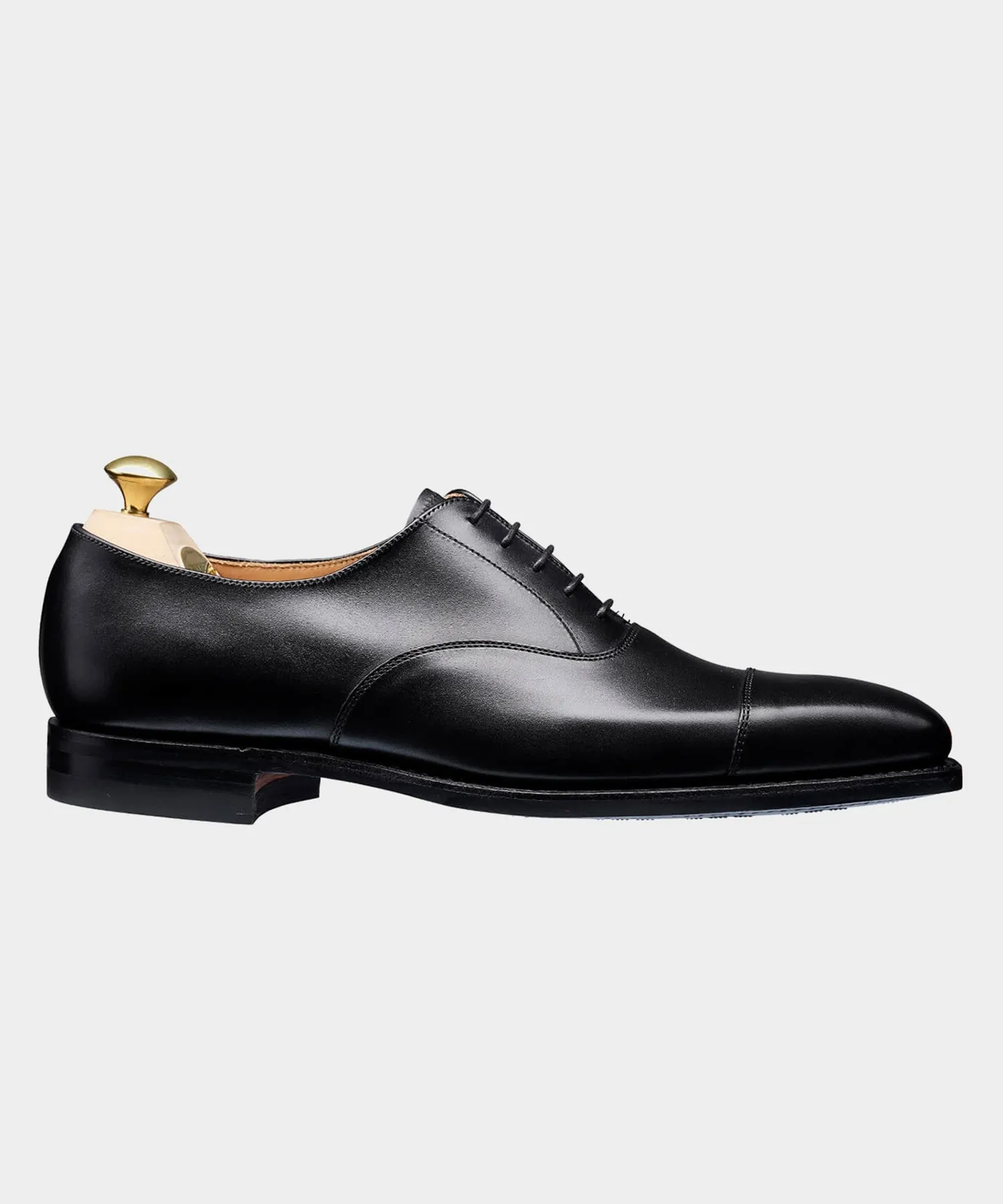 Crockett & Jones Hallam Cap-Toe Shoe in Black