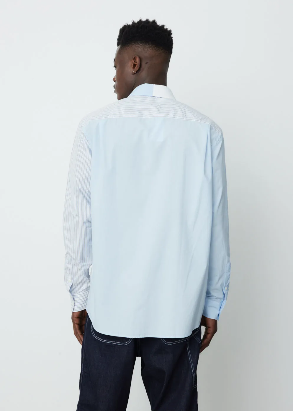 Curved Patchwork Classic Fit Shirt