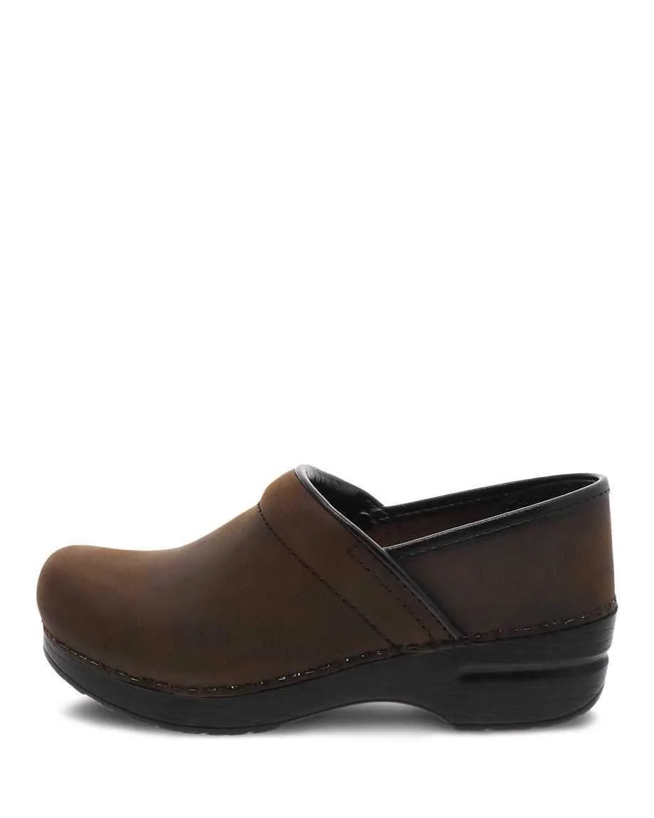 Dansko Unisex Professional Clogs- Antique Brown/ Black