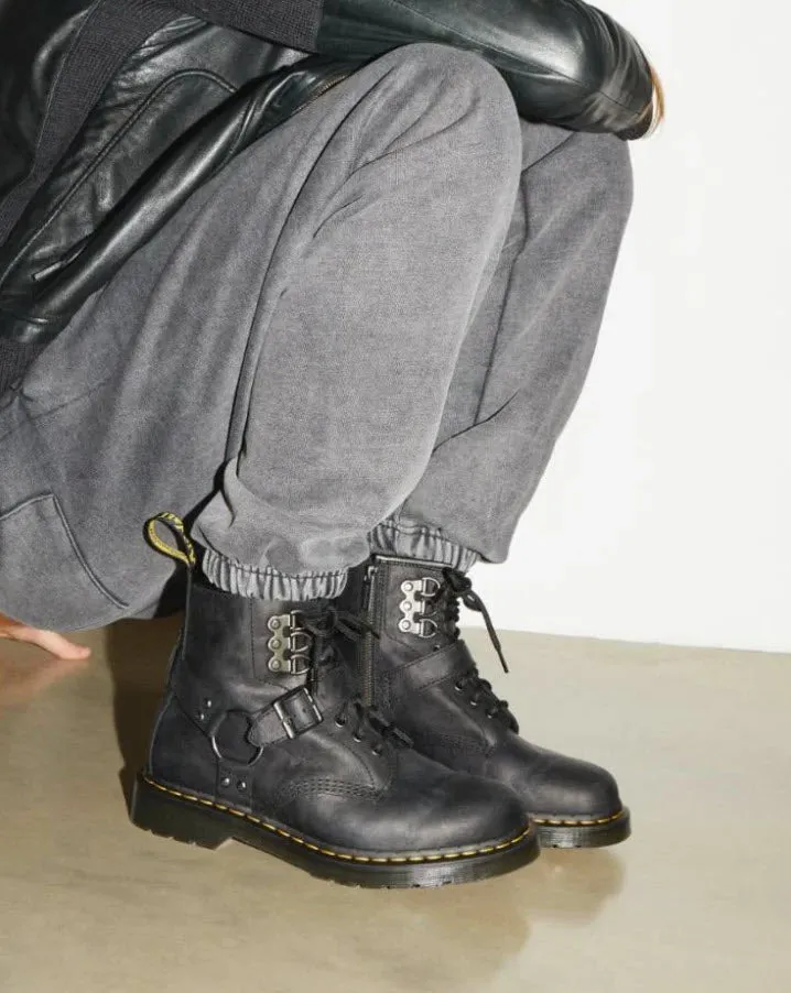 Dr Martens 1460 HDW Antique Pull Up Black Boots
