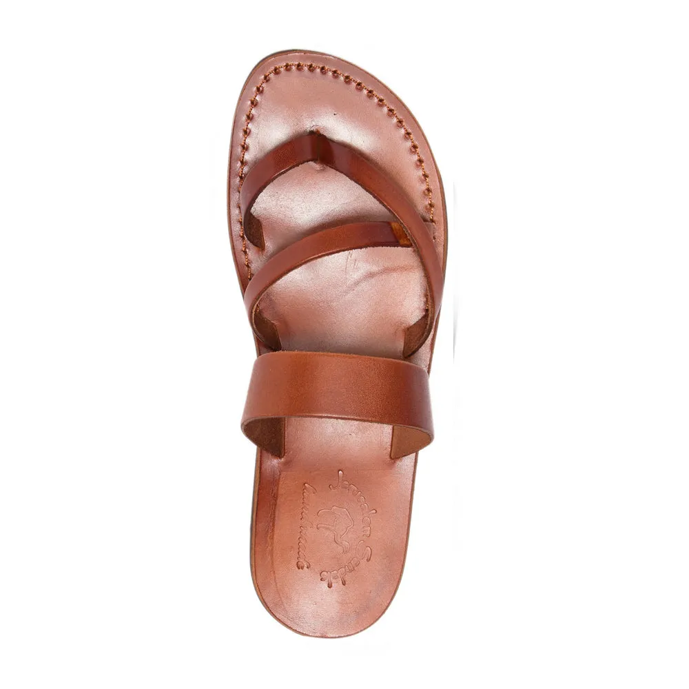 Exodus - Leather Strappy Sandal | Honey