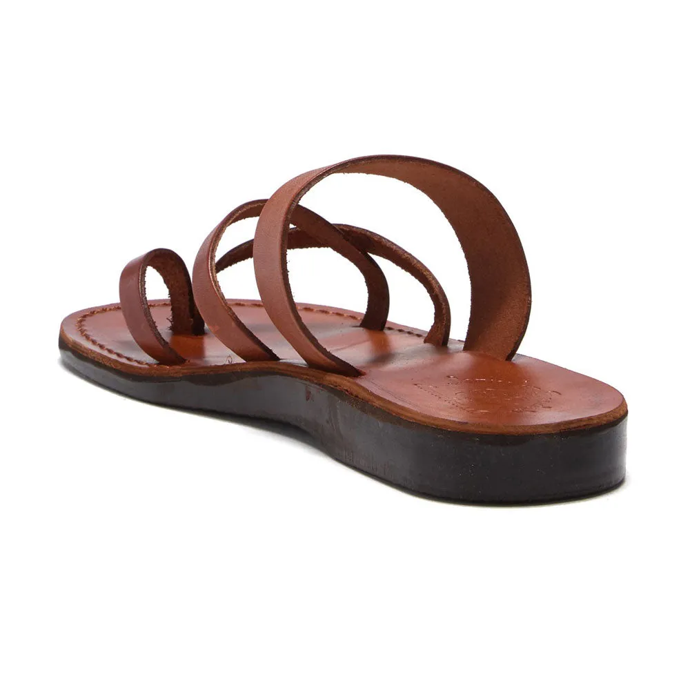 Exodus - Leather Strappy Sandal | Honey