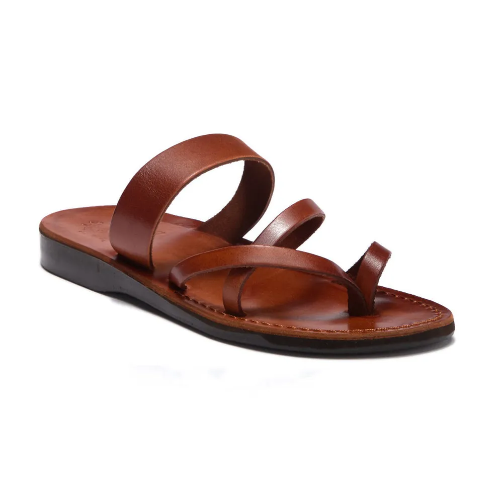 Exodus - Leather Strappy Sandal | Honey
