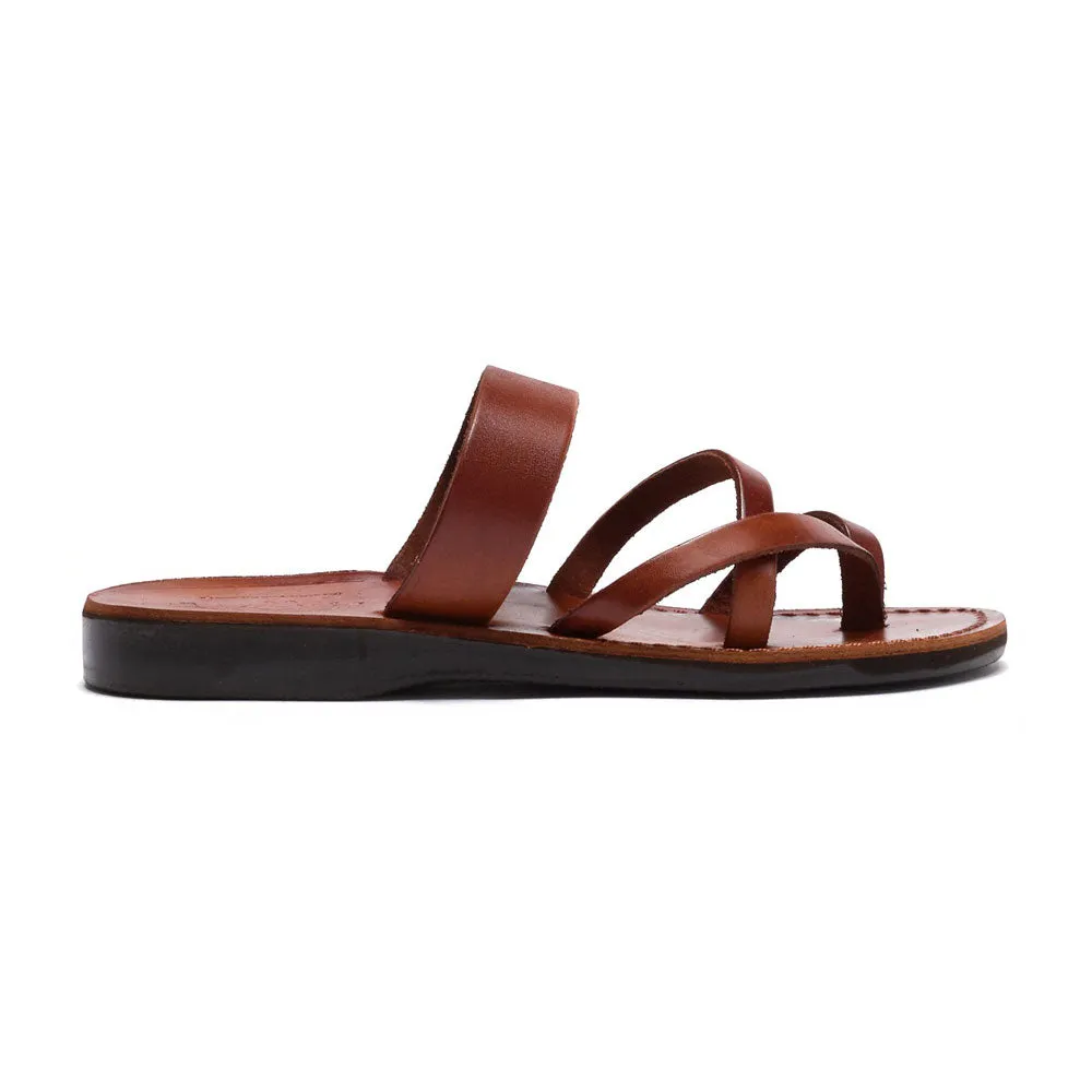 Exodus - Leather Strappy Sandal | Honey