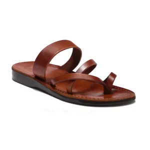 Exodus - Leather Strappy Sandal | Honey