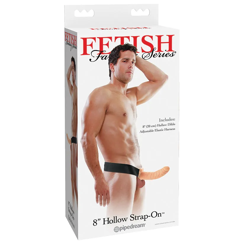 Fetish Fantasy Series Hollow Strap-On - White 8"