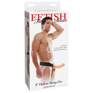 Fetish Fantasy Series Hollow Strap-On - White 8"