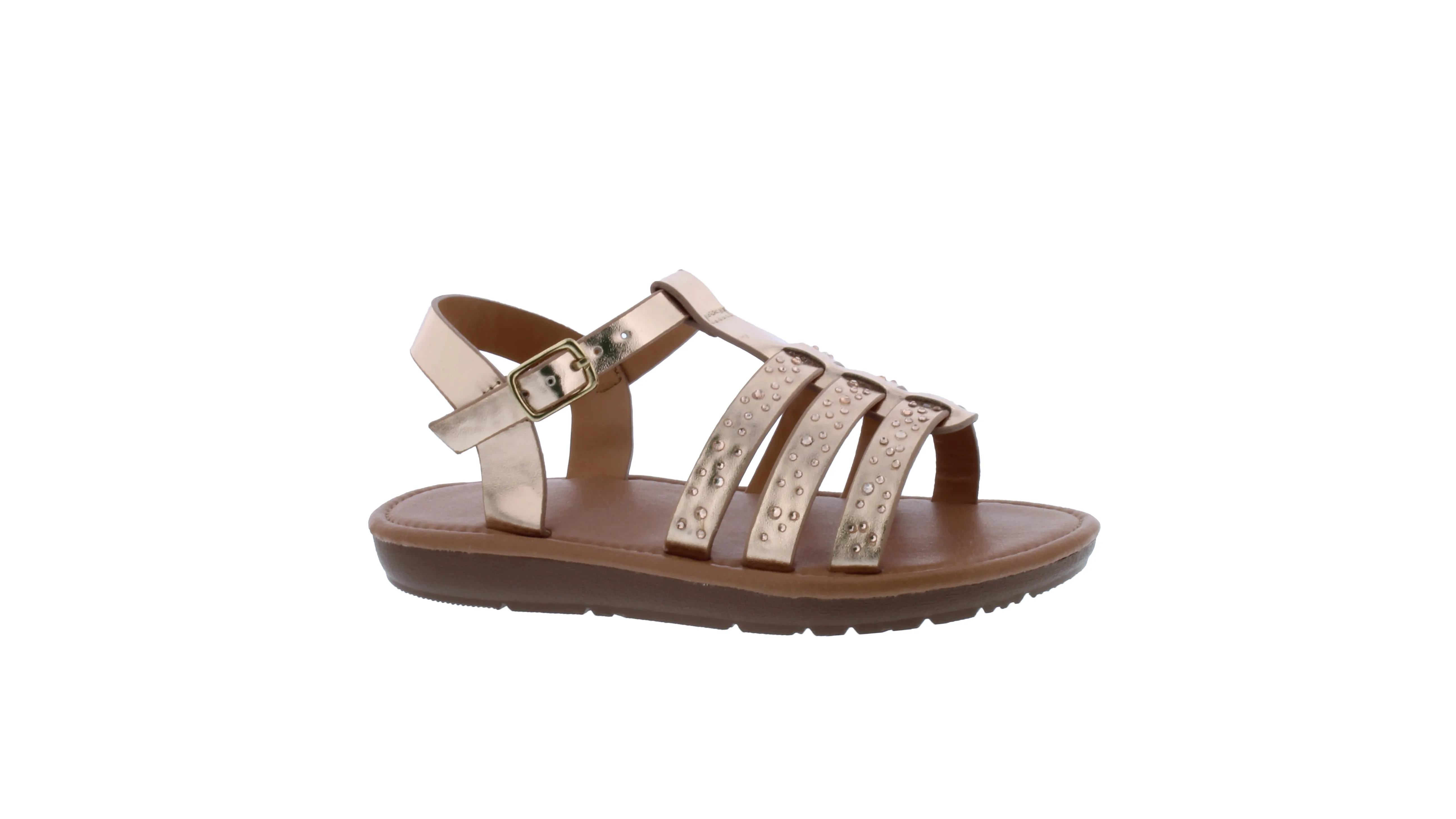 Girls Strappy Rhinestone Sandal