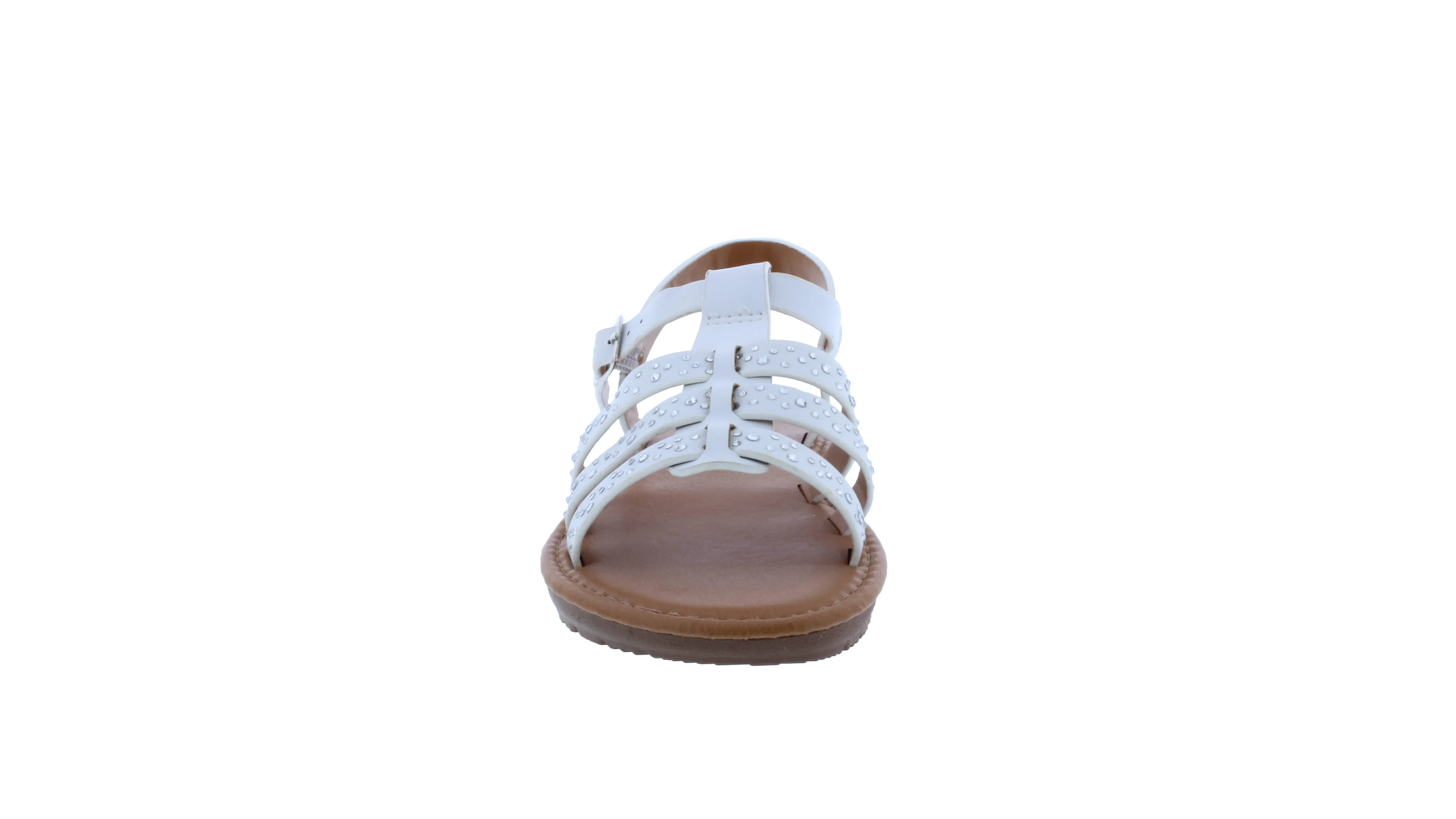 Girls Strappy Rhinestone Sandal