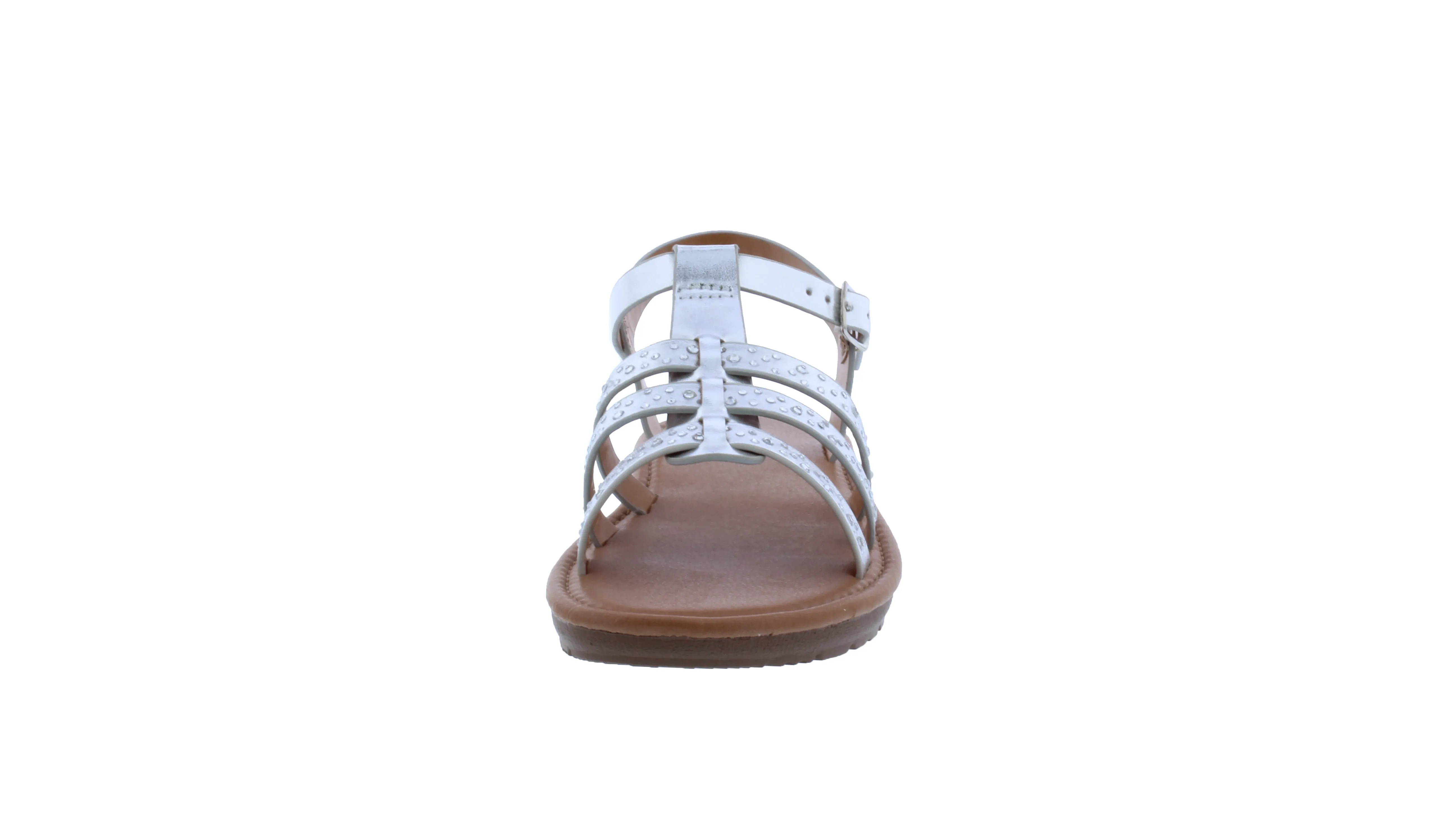 Girls Strappy Rhinestone Sandal