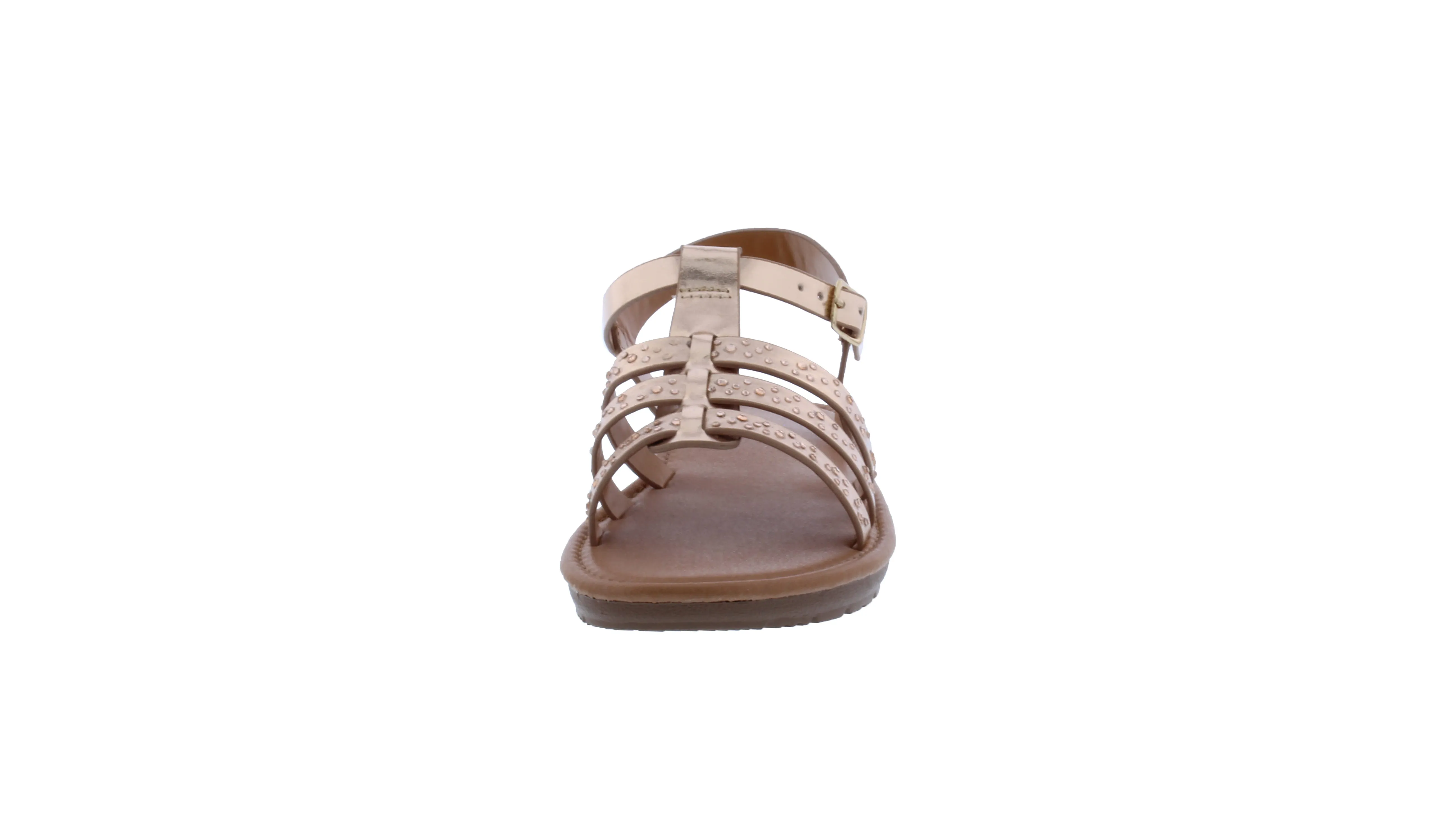 Girls Strappy Rhinestone Sandal