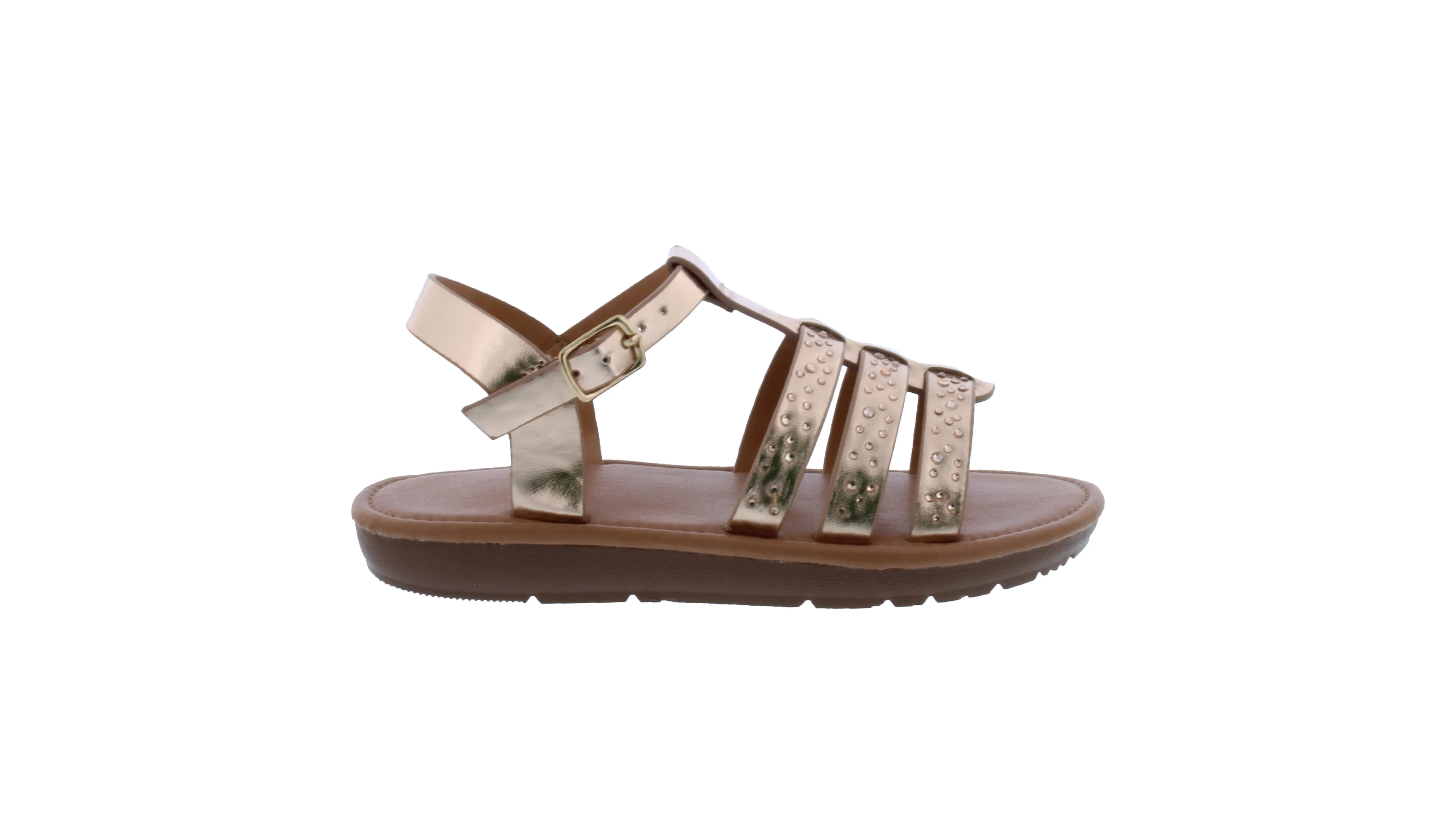 Girls Strappy Rhinestone Sandal