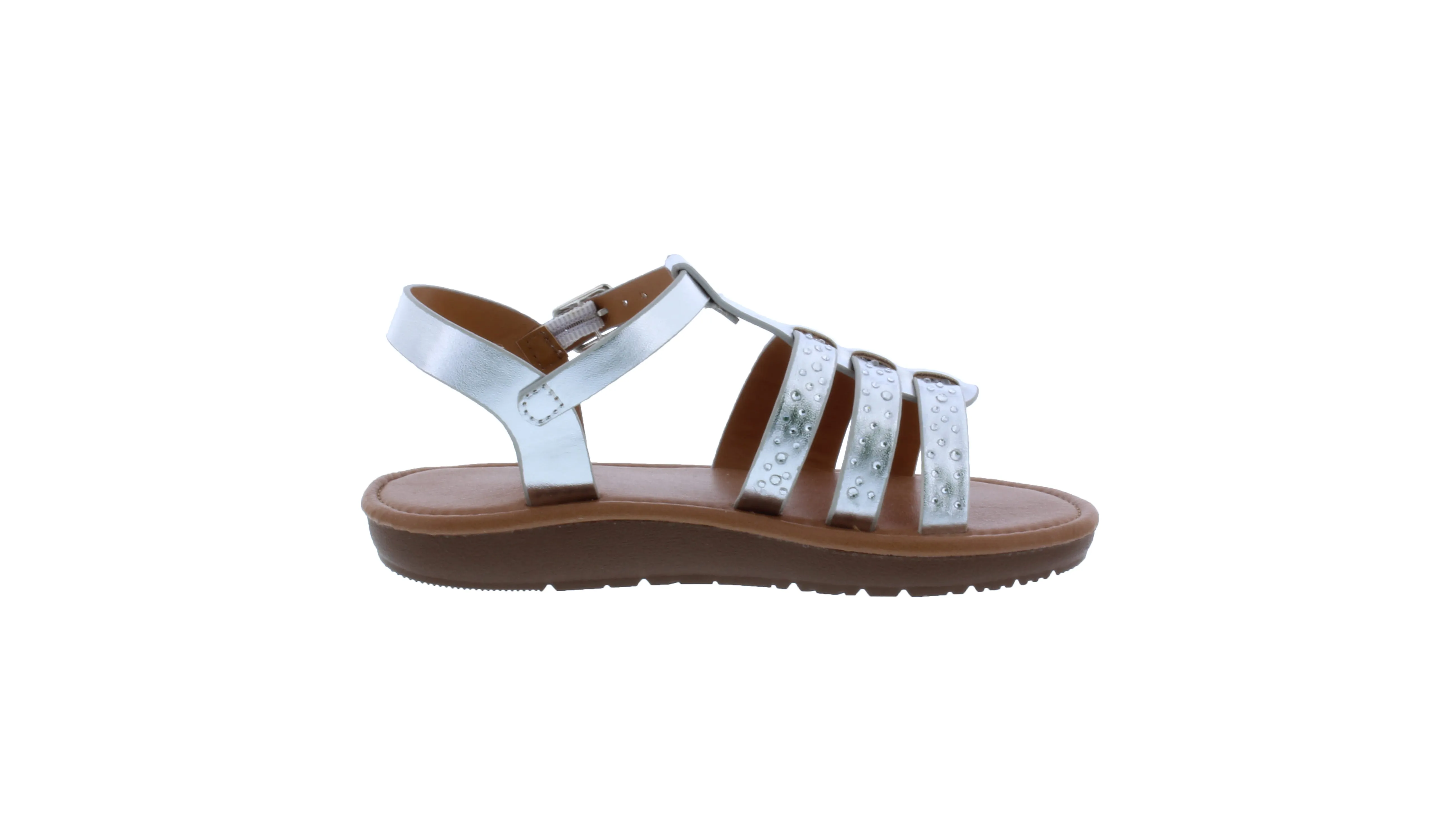 Girls Strappy Rhinestone Sandal
