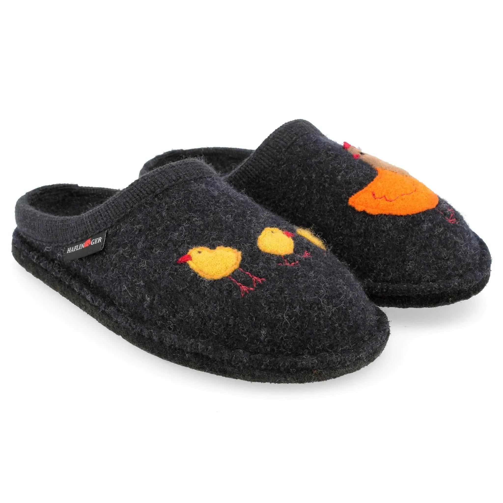 Haflinger Women's Flair Gallina Slippers- Captains Blue