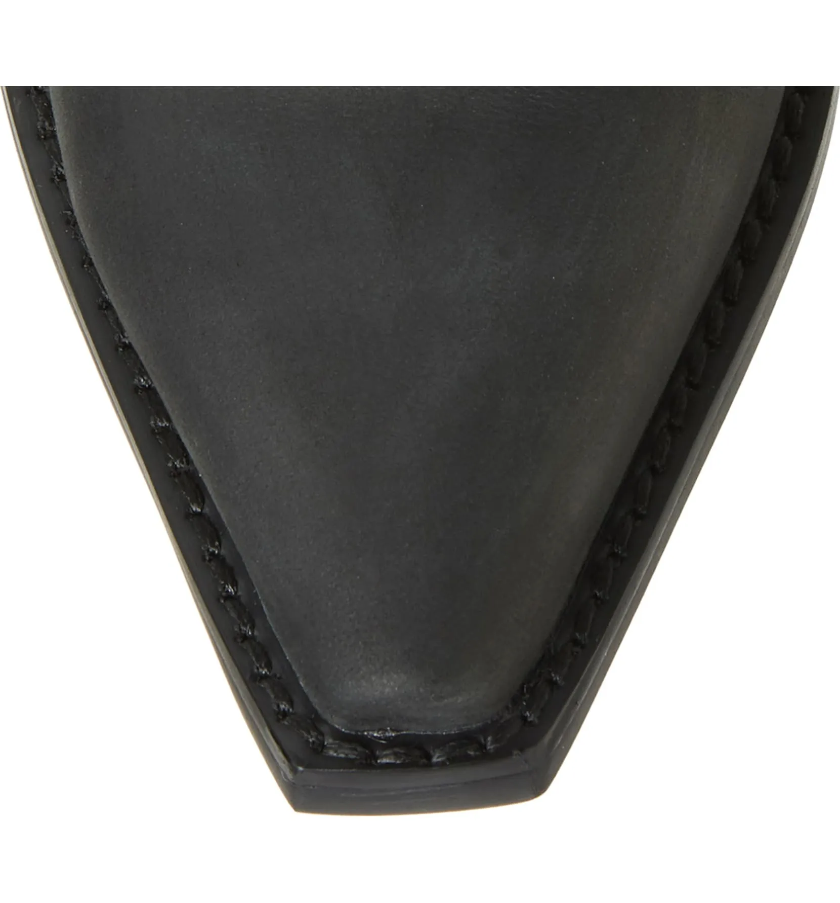 Jeffrey Campbell Dagget Black Washed Ornate Stitched Western Boots (6.5, Black)