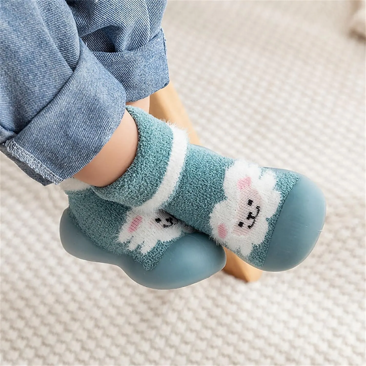Kids Shoes Boys,Infant Boys Girls Cartoon Socks Shoes Toddler Fleece WarmThe Floor Socks Non Slip Prewalker Boys Shoes