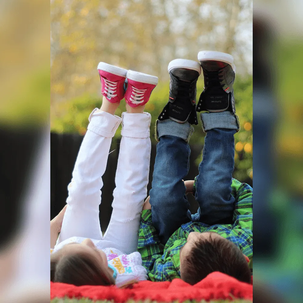 Laceez Kids No Tie Shoelaces, 2-Pack (1 Black pair & 1 White pair)