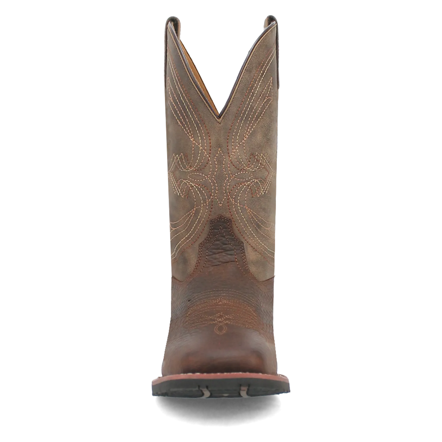 Laredo Men's 11" Elias Western Boot - Chocolate/Tan 7733
