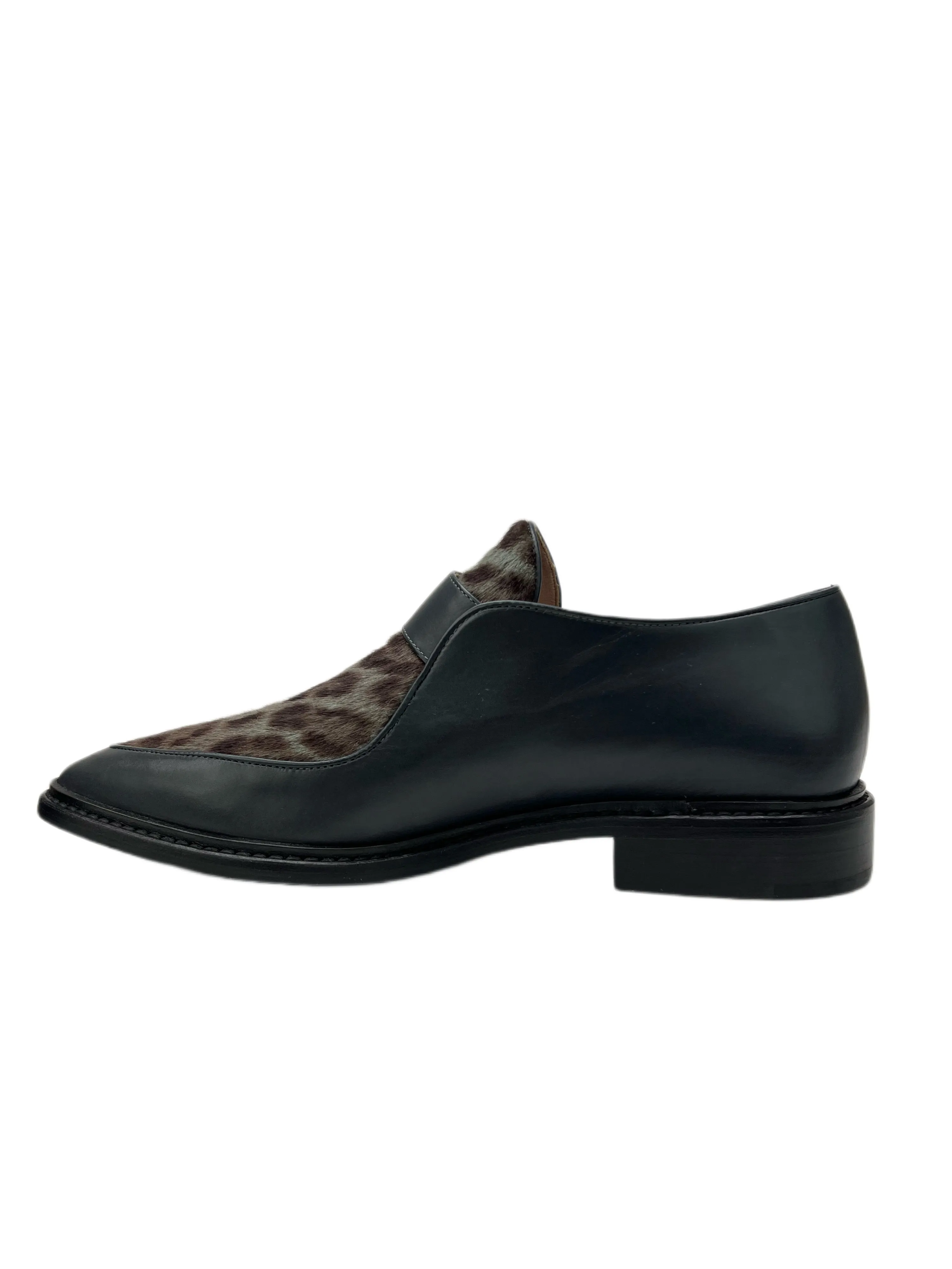Max Mara Women's Makula Antracite Padre Pointed Toe Oxfords NWB