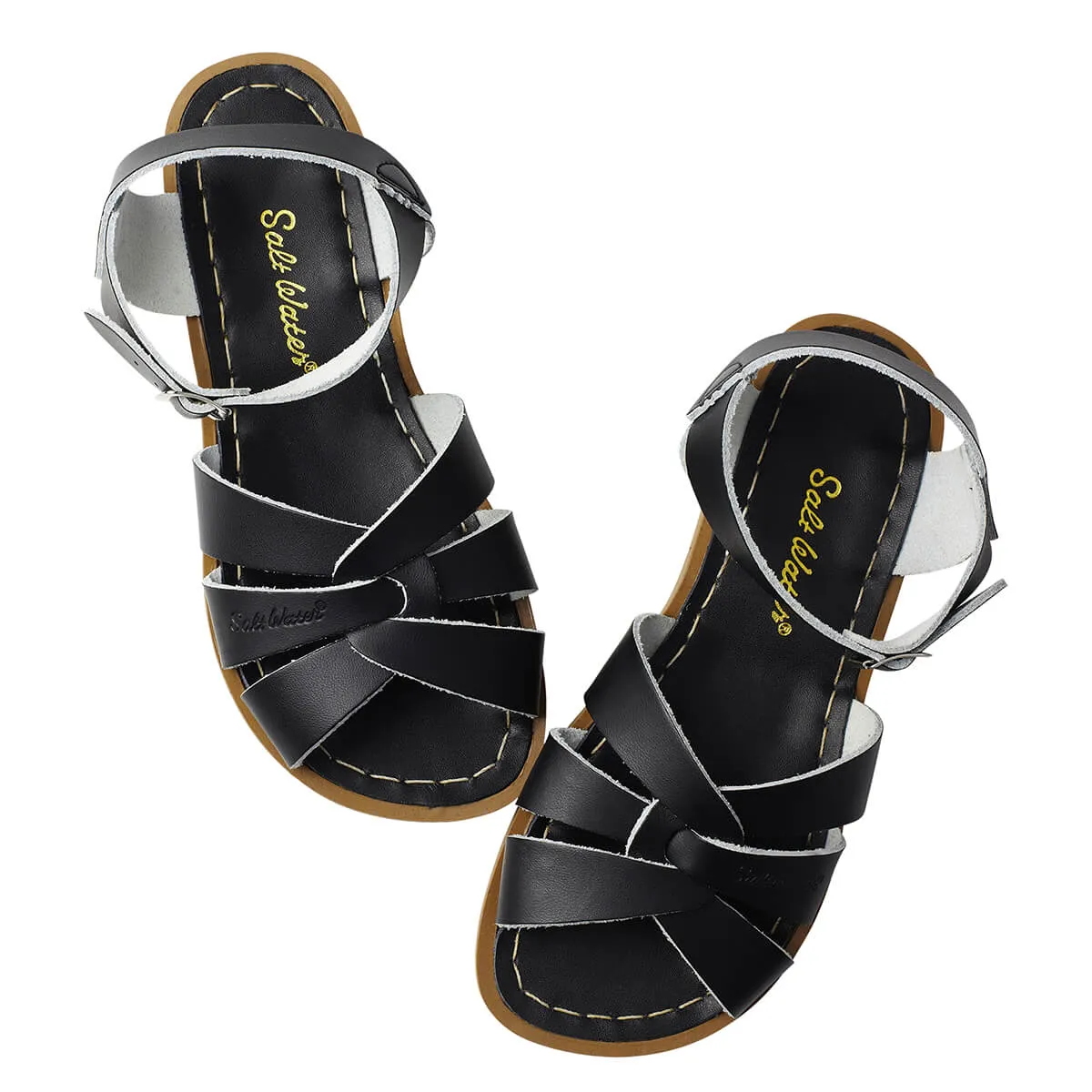 Original Adult Sandals in Black by Salt-Water - Last One In Stock - SW4 / EUR 36
