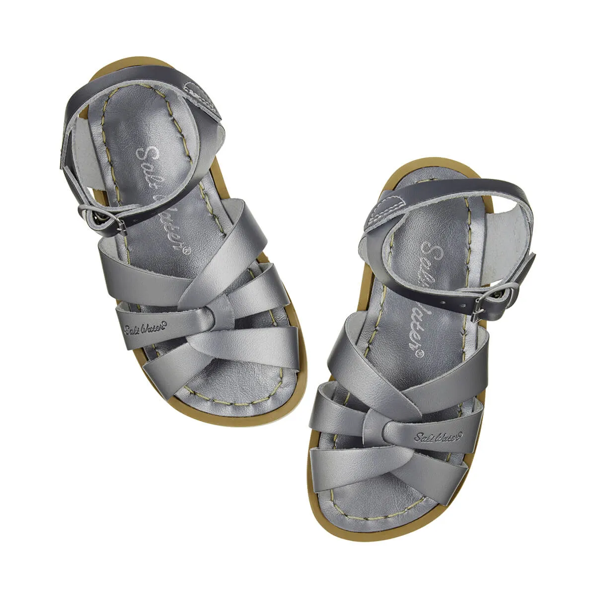 Original Sandals in Pewter by Salt-Water - Last Ones In Stock - SS 5-6 / EUR 22-23