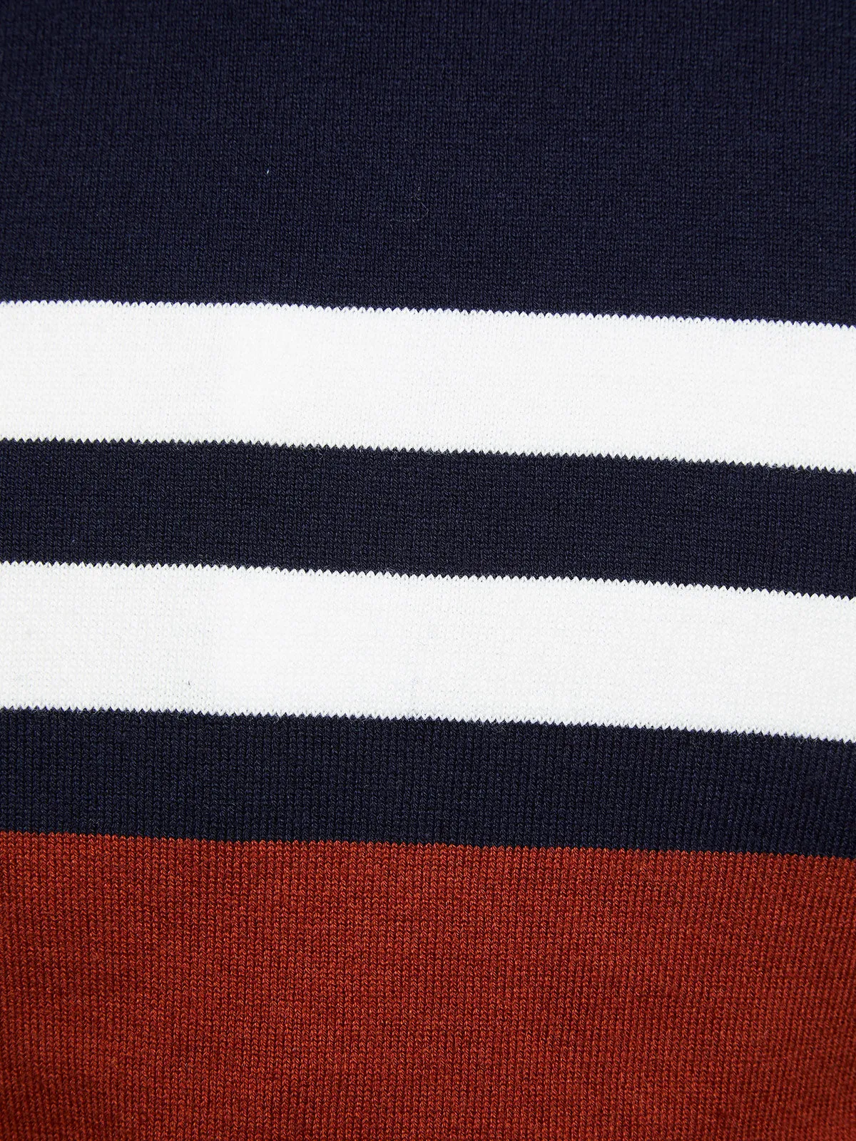 Otto Block Stripe Crew Neck Knit