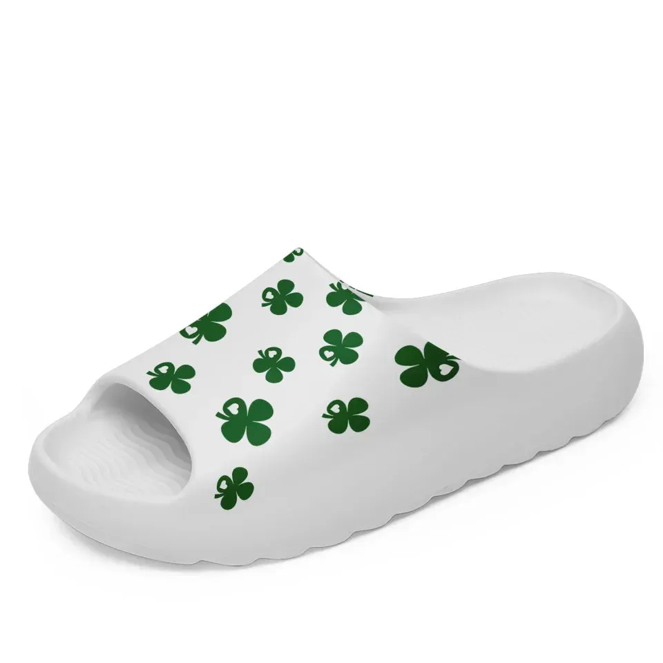 Personalized St. Patrick's Slide Sandal, Custom Non-Slip Slide Sandals, Irish Pride Slide Sandals
