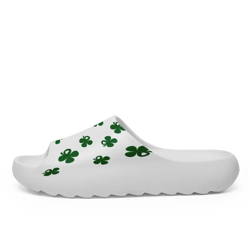 Personalized St. Patrick's Slide Sandal, Custom Non-Slip Slide Sandals, Irish Pride Slide Sandals