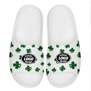 Personalized St. Patrick's Slide Sandal, Custom Non-Slip Slide Sandals, Irish Pride Slide Sandals