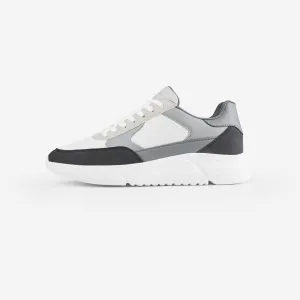 Premium Mesh Runner | White Grey Black