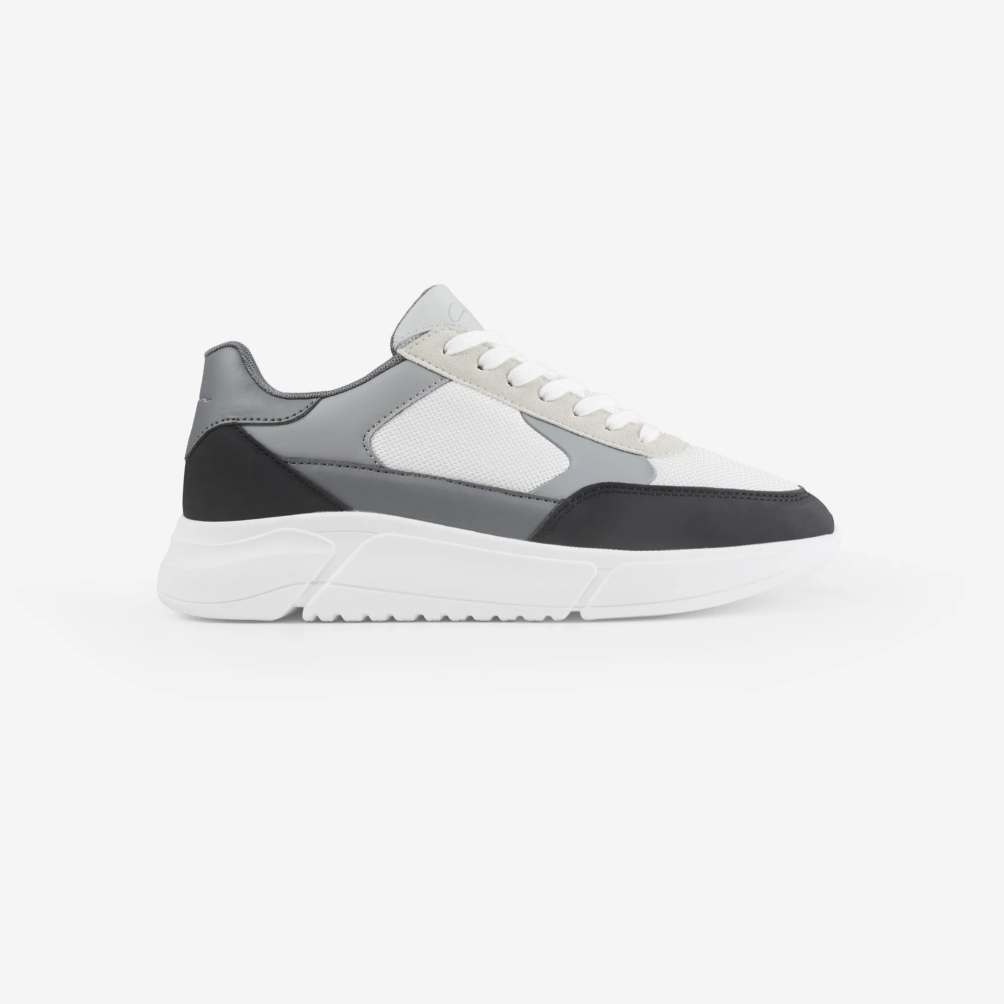 Premium Mesh Runner | White Grey Black