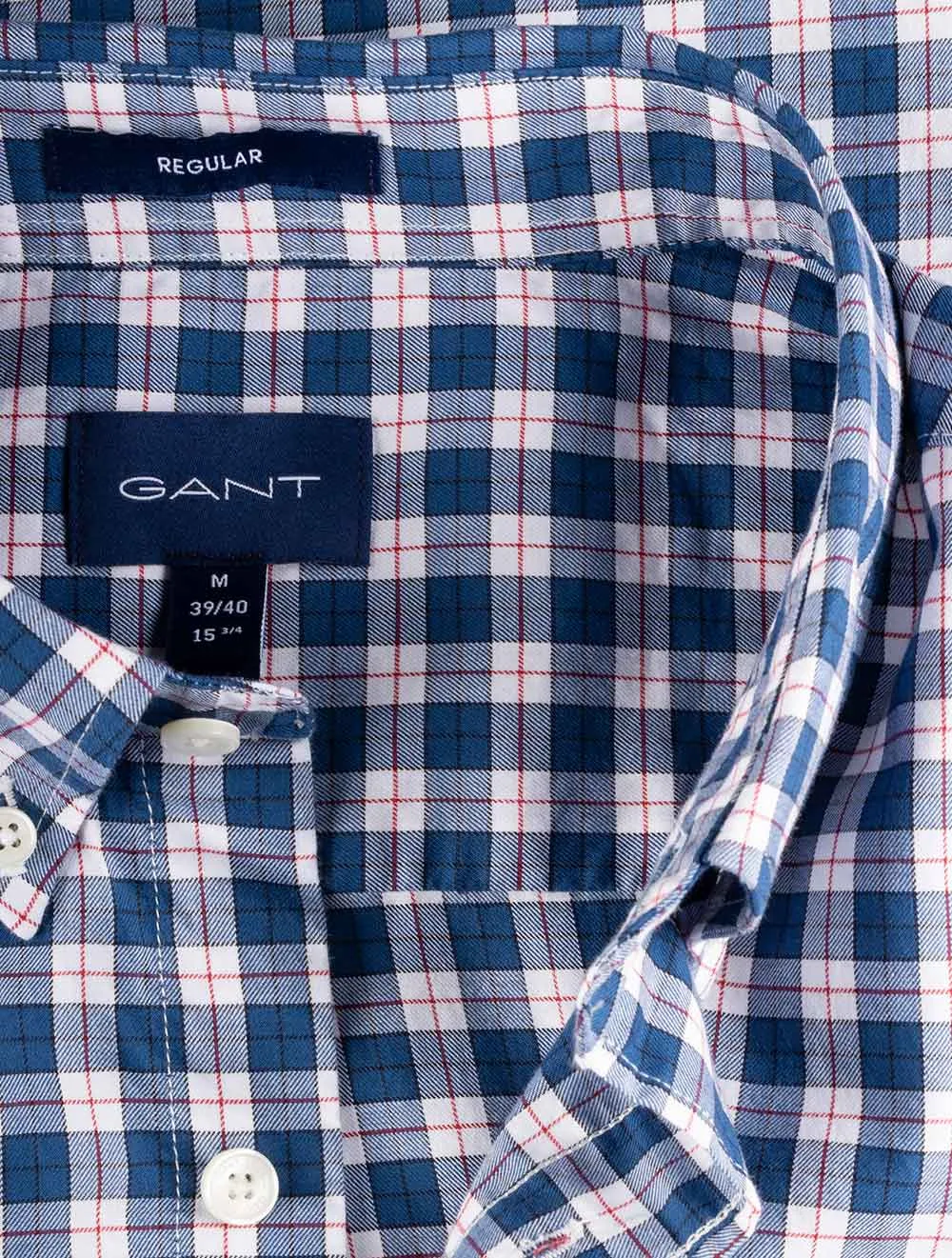 Regular Fit Twill Short Sleeve Shirt Sea Blue
