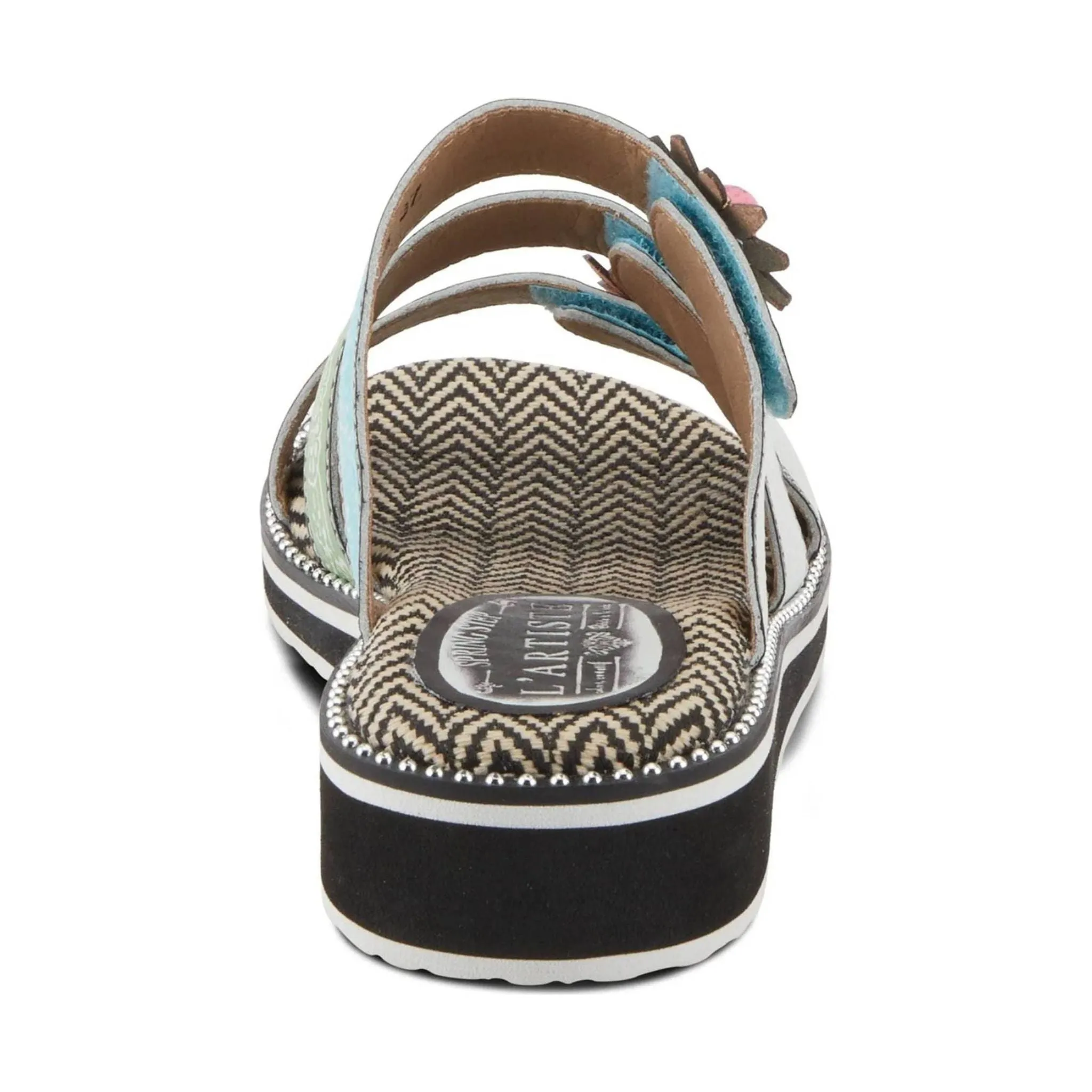 Spring Step Women's L'artiste Maryse Sandals - White Multi