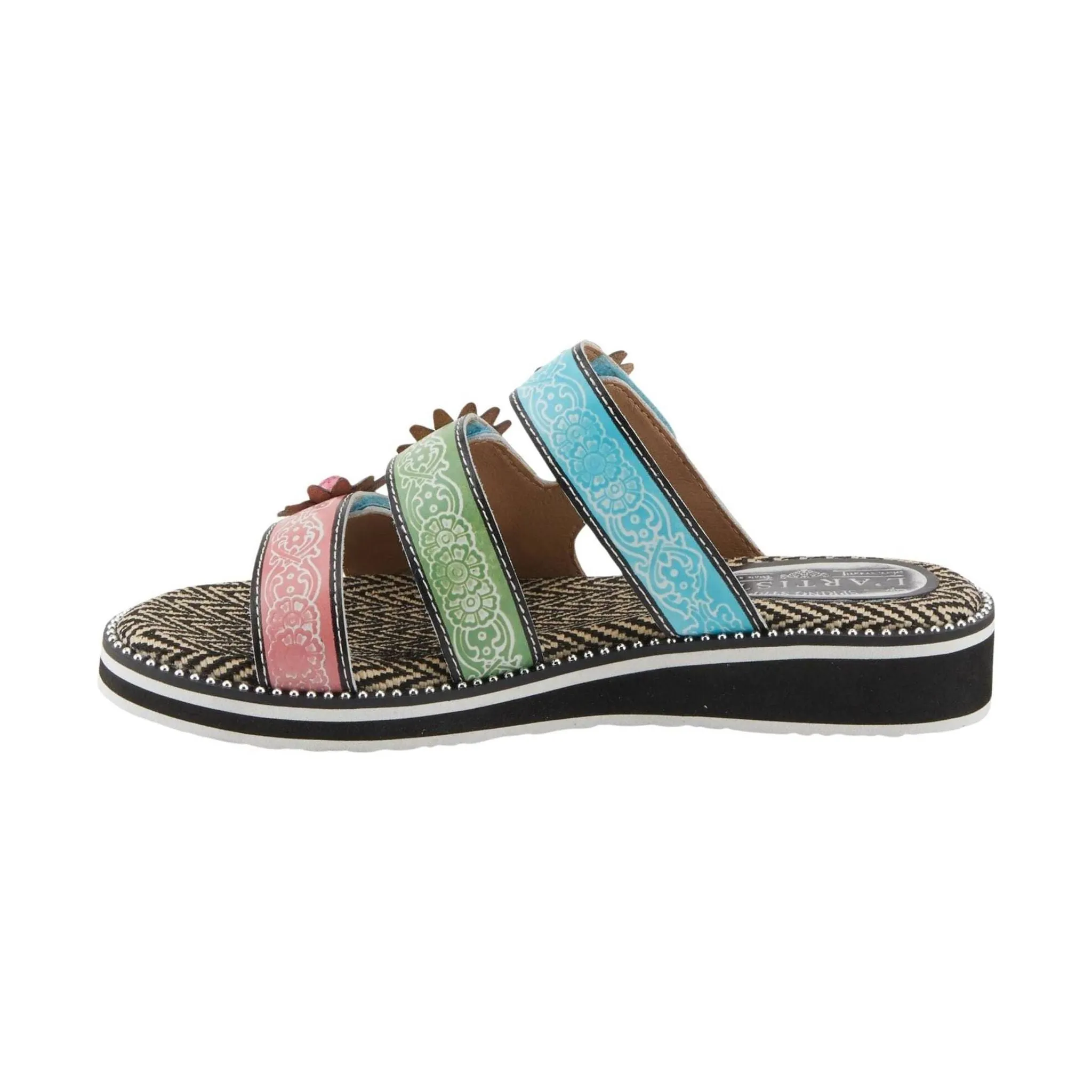 Spring Step Women's L'artiste Maryse Sandals - White Multi