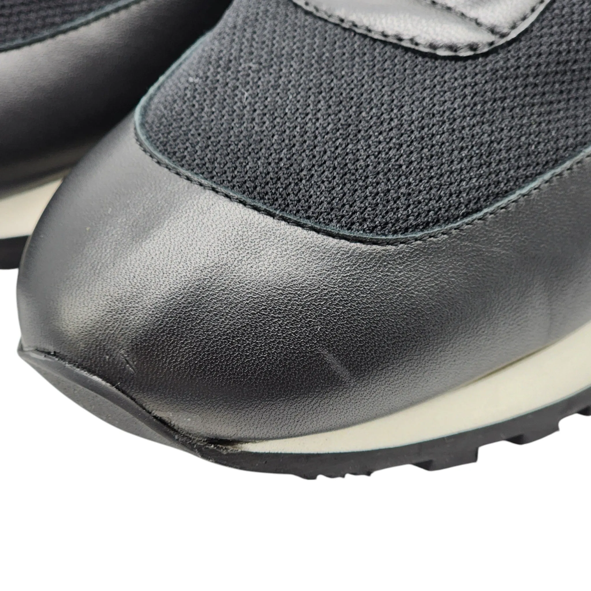 The Row Owen Runner Sneakers - Mesh and Leather - Black 36