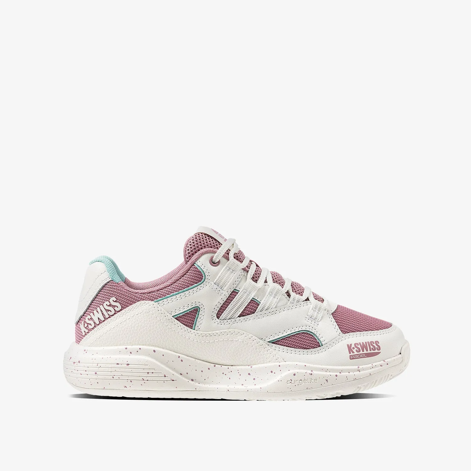Tura Team Padel Women's Shoes - Snow White/Lilas/Pastel Turquoise