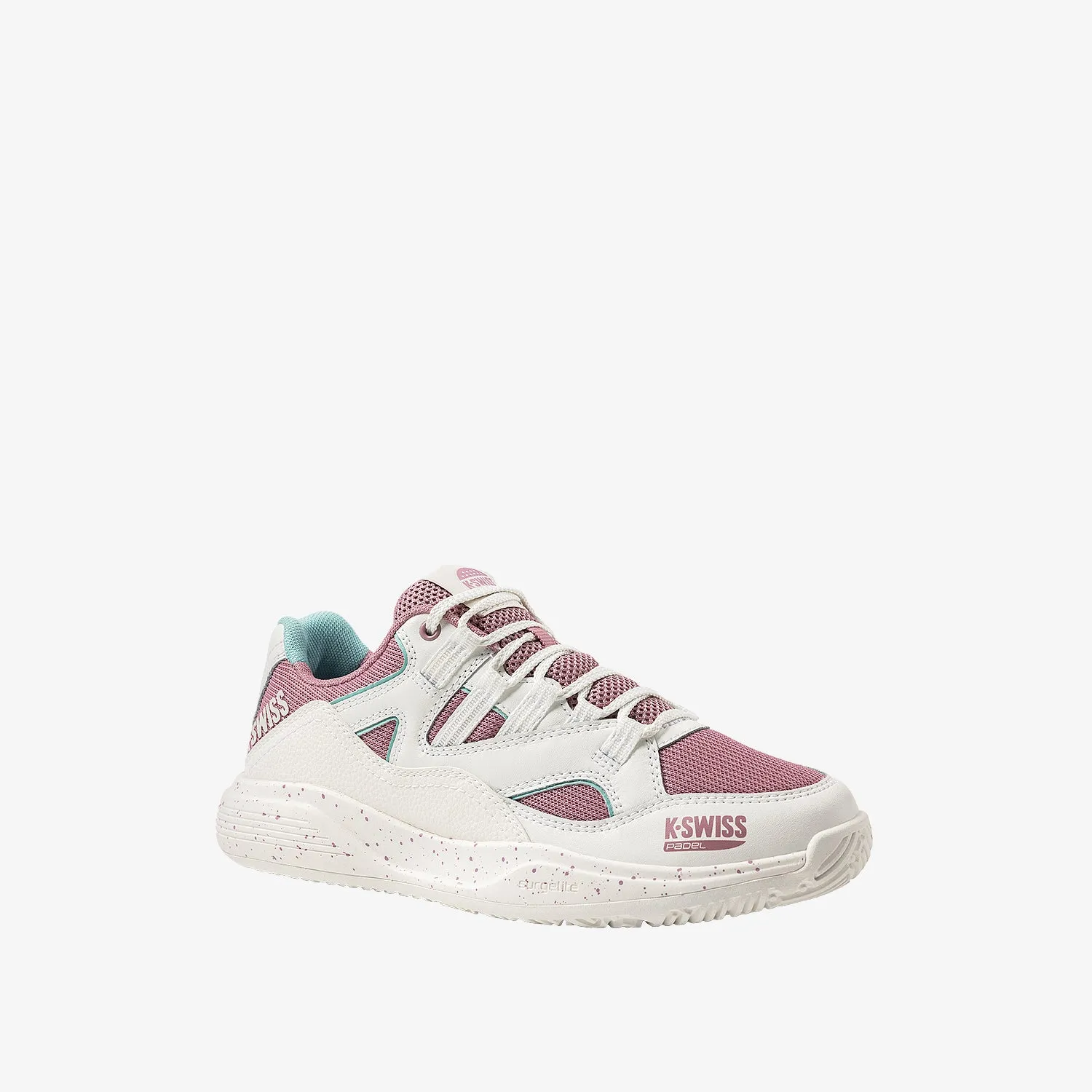Tura Team Padel Women's Shoes - Snow White/Lilas/Pastel Turquoise