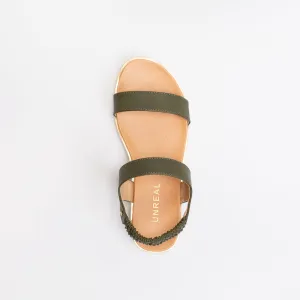 Unreal Women Double Strap Footbed Sandal _ 147449
