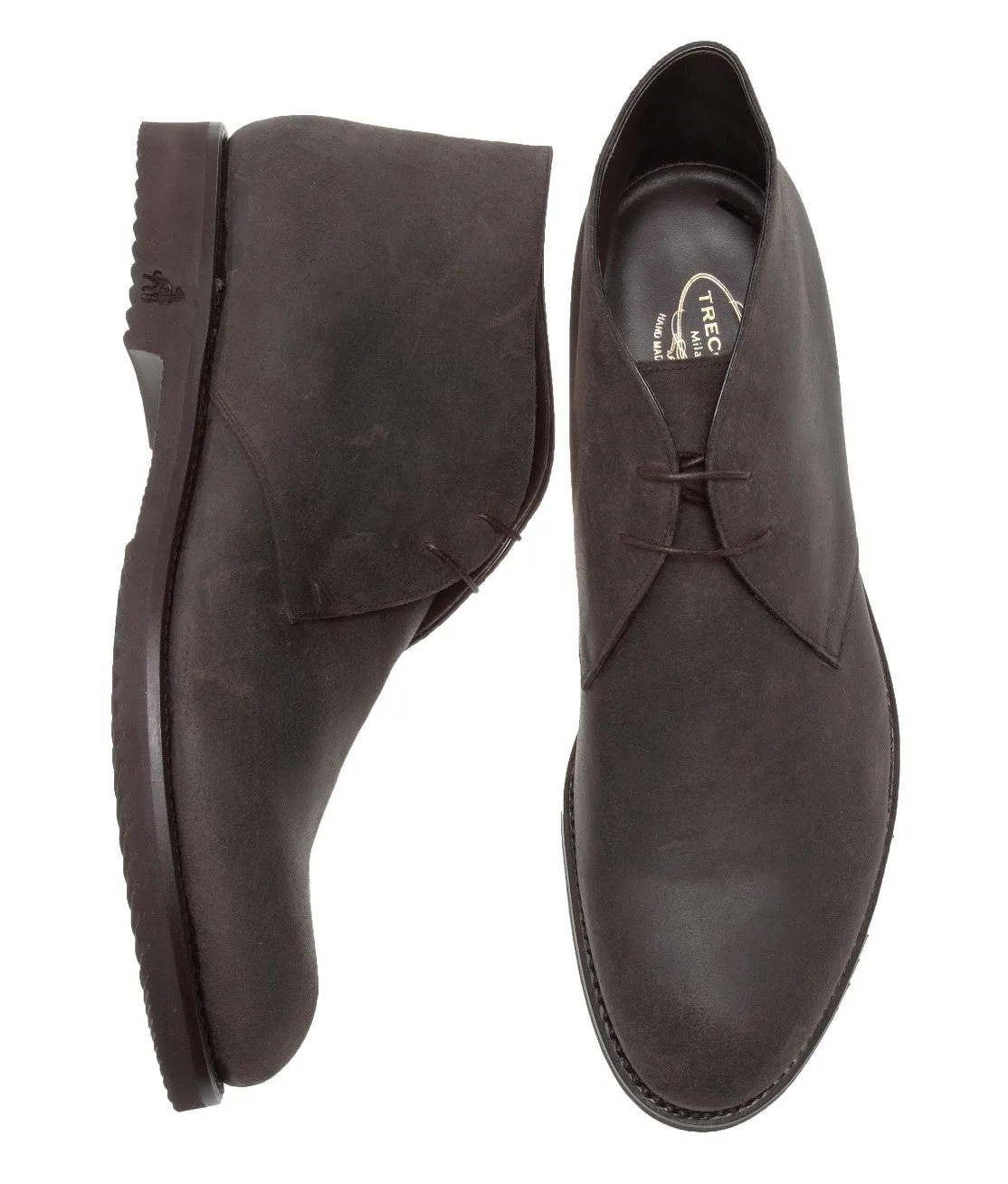 Veneto Dark Green Desert Boots