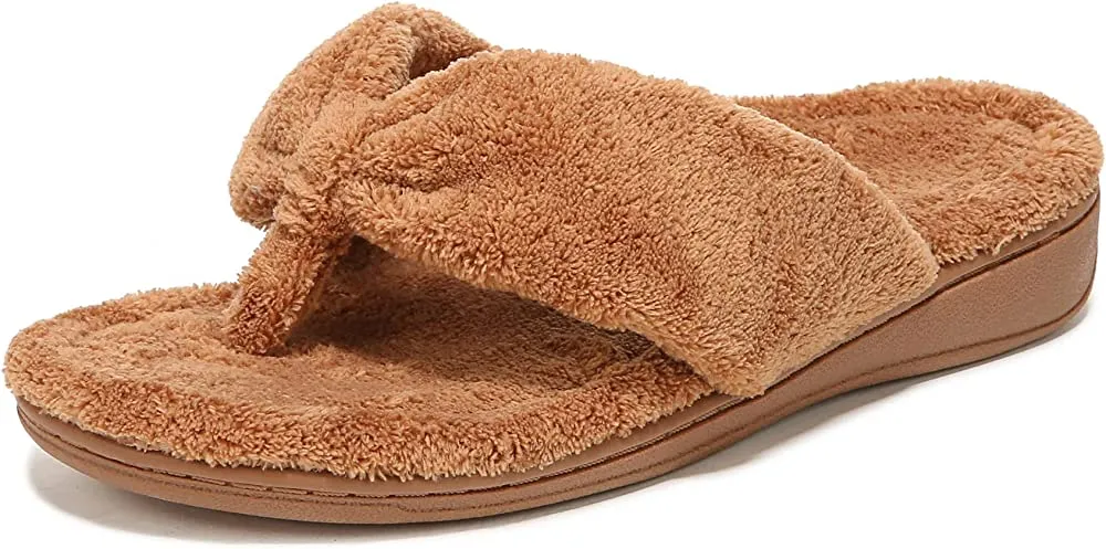Vionic Women's Gracie Flip Flop Slippers- Toffee