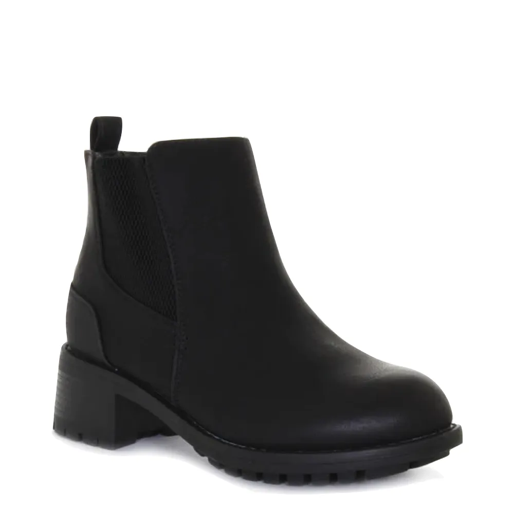 Wanderlust Women's Tierney Heeled Waterproof Boot in Black