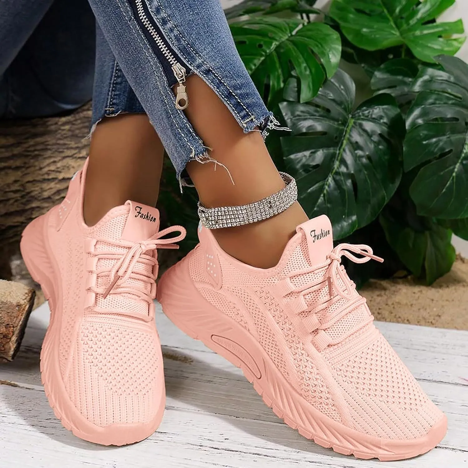 Womens Running Shoes Womens Fashion Walking Shoes Lightweight Breathable Tennis Shoes Non Slip Athletic Workout Sneakers