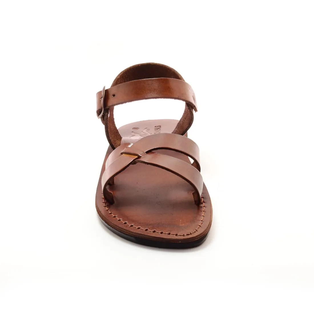 Yael - Leather crossover ankle strap sandal